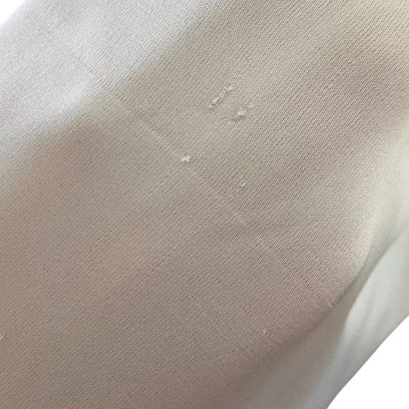 IEENA for Mac Duggal One Shoulder Hi-Low Draped Charmeuse White Dress Size 10 - Picture 10 of 16